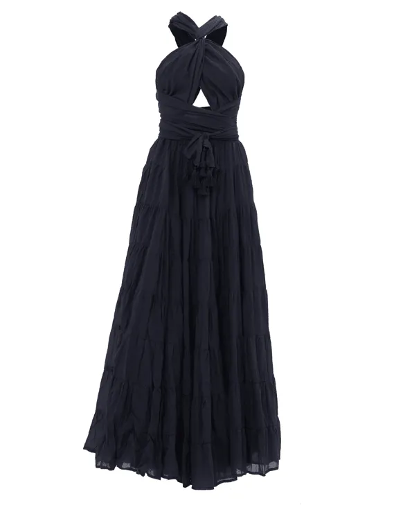SELMA WOMEN BOHEMIAN MAXI DRESS Erika Pea Earrings