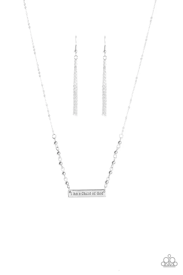 Send Me An Angel Silver Paparazzi Accessories Necklaces
