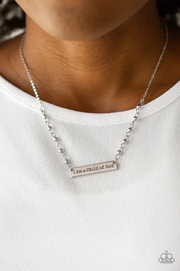 Send Me An Angel Silver Paparazzi Accessories Necklaces