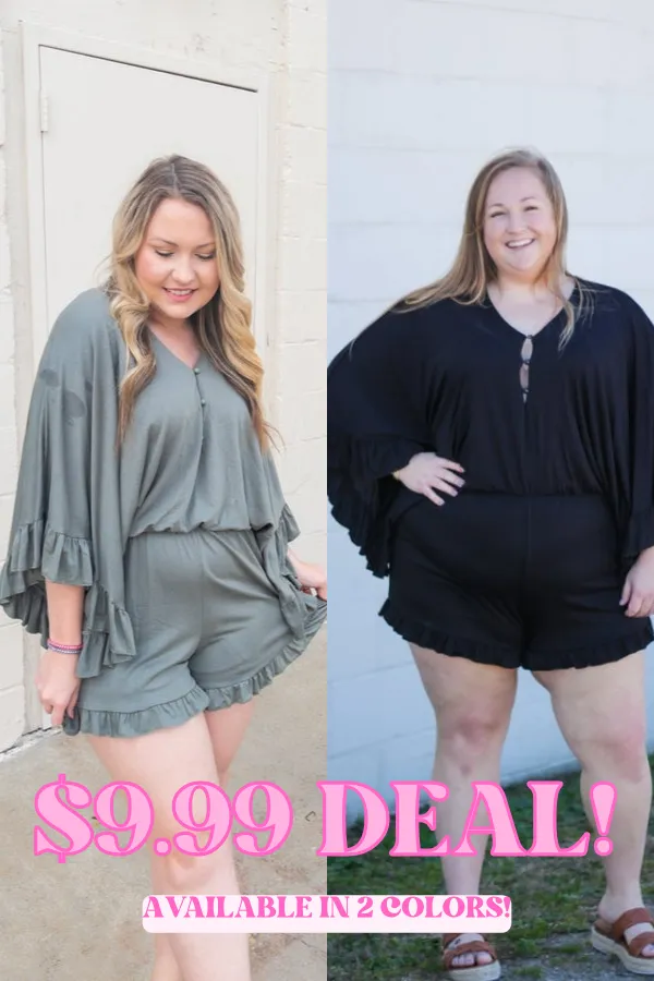 Sew Peachy DEAL Molly Ruffle Romper Earrings