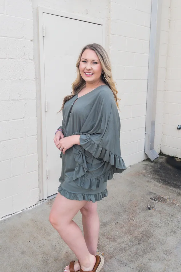 Sew Peachy DEAL Molly Ruffle Romper Earrings