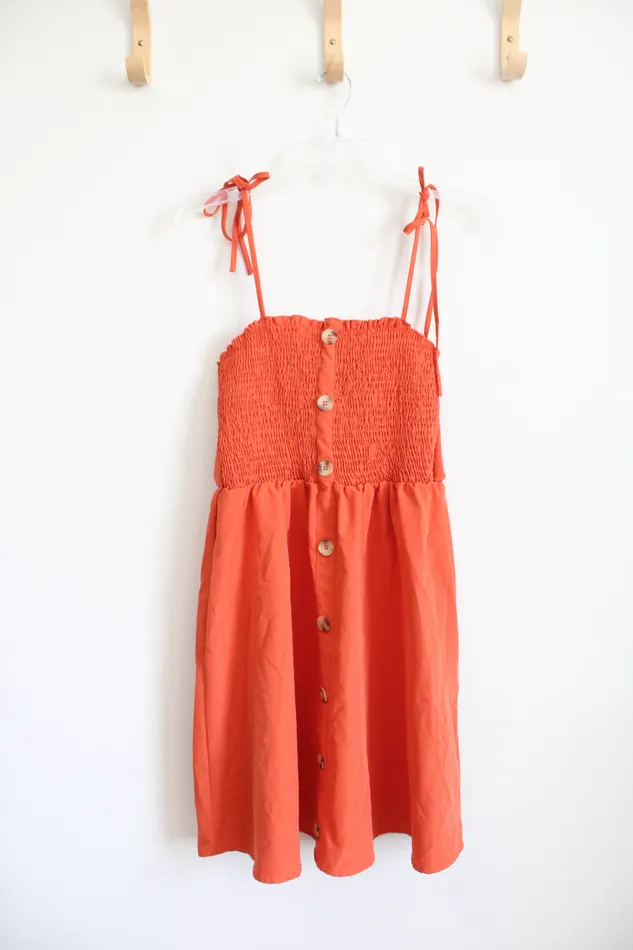 Shein Earrings Shein Rust Spaghetti Strap Dress 6