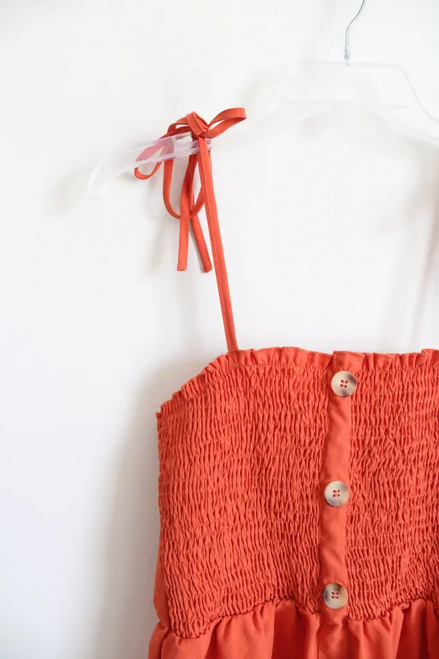 Shein Earrings Shein Rust Spaghetti Strap Dress 6