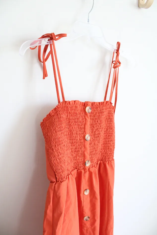 Shein Earrings Shein Rust Spaghetti Strap Dress 6