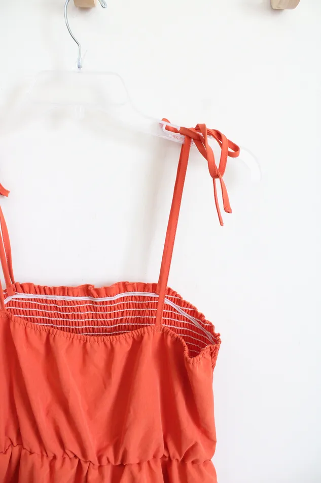 Shein Earrings Shein Rust Spaghetti Strap Dress 6