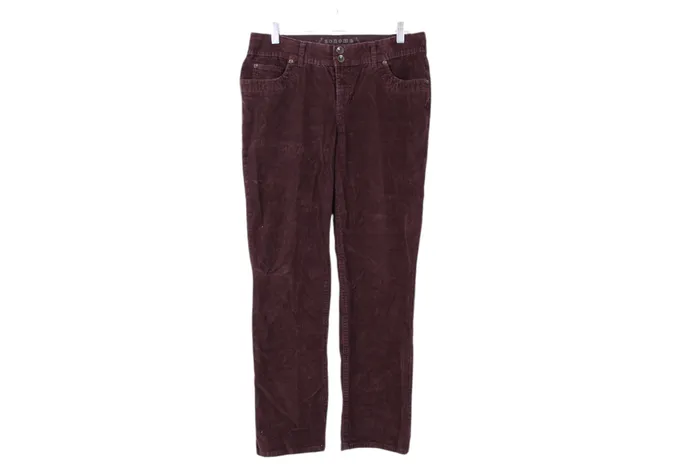 Sonoma Modern Straight Burgundy Corduroy Pants 8 Short Sonoma Earrings