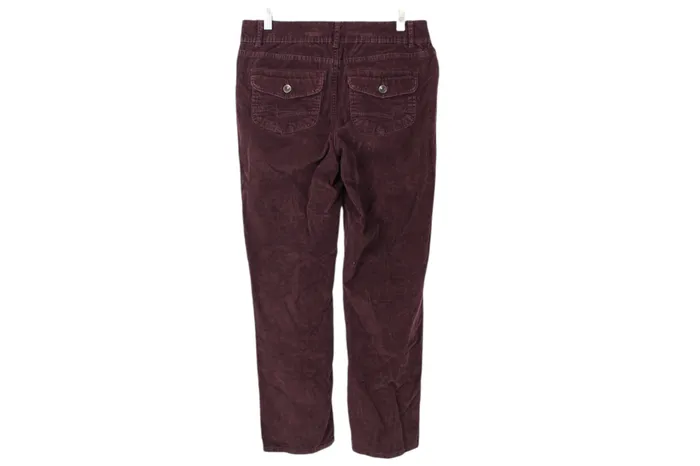 Sonoma Modern Straight Burgundy Corduroy Pants 8 Short Sonoma Earrings
