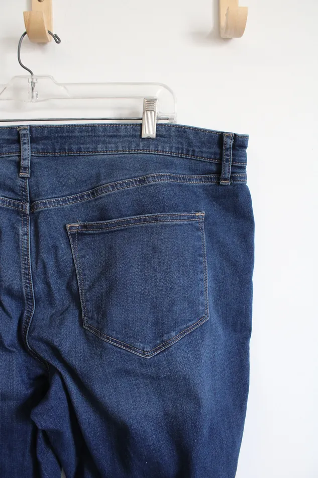 Sonoma Sonoma Dark Wash Skinny Jeans 18W Earrings