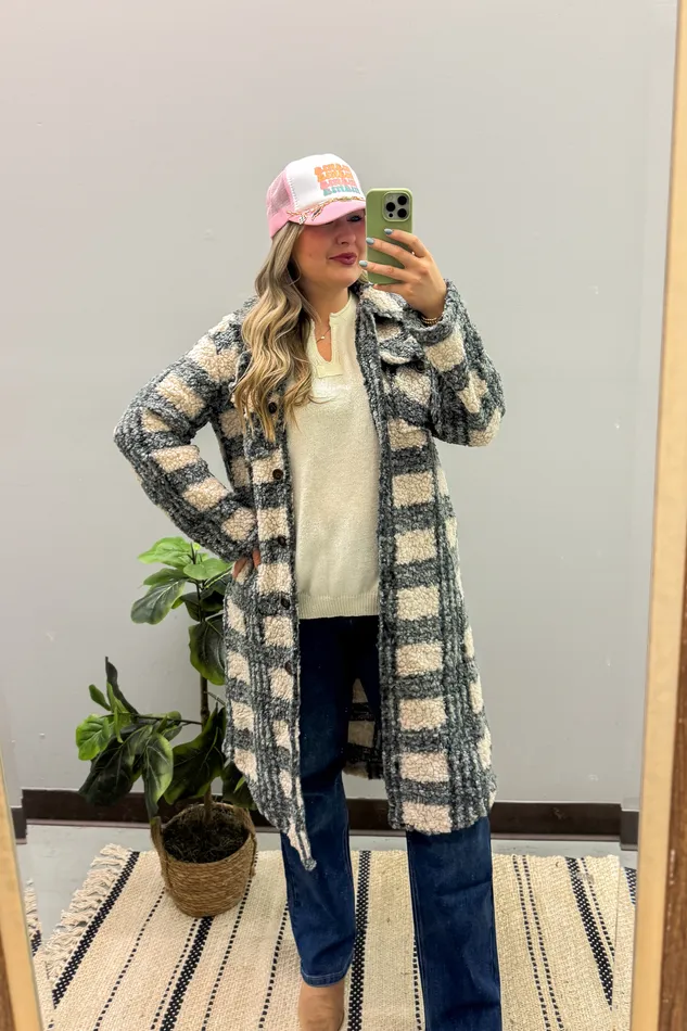 Southern Grace Earrings Sights To See Plaid Trench Coat
