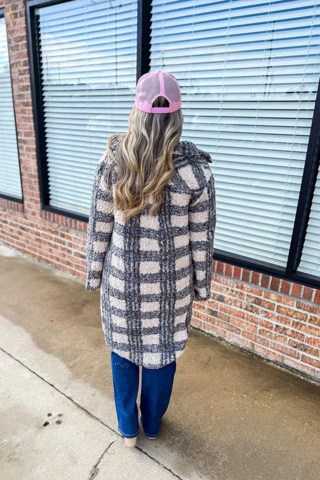 Southern Grace Earrings Sights To See Plaid Trench Coat