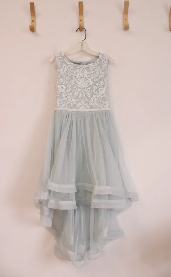 Speechless Speechless Light Blue Tulle Dress 12 Necklaces