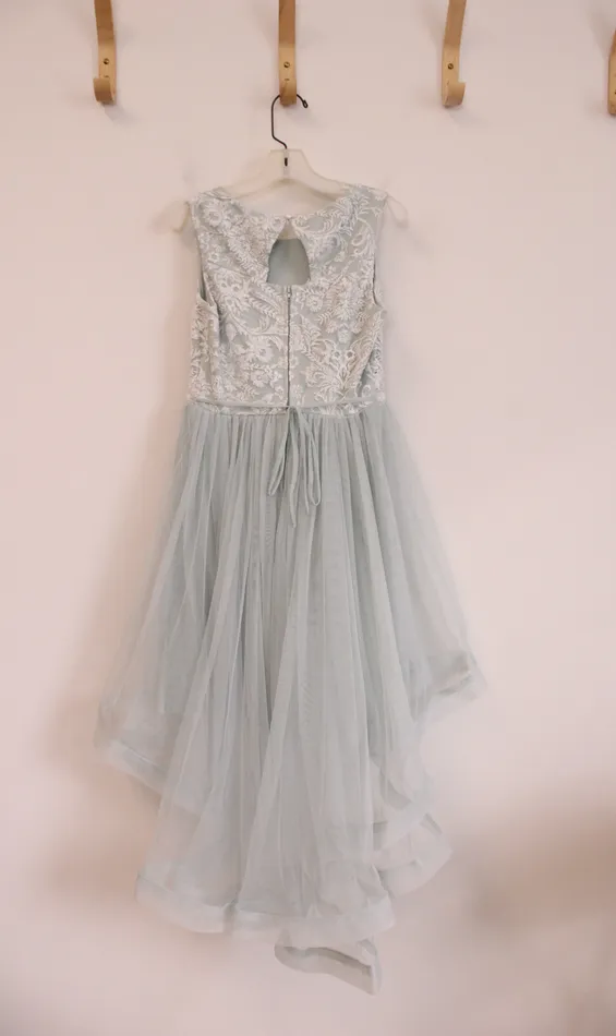 Speechless Speechless Light Blue Tulle Dress 12 Necklaces