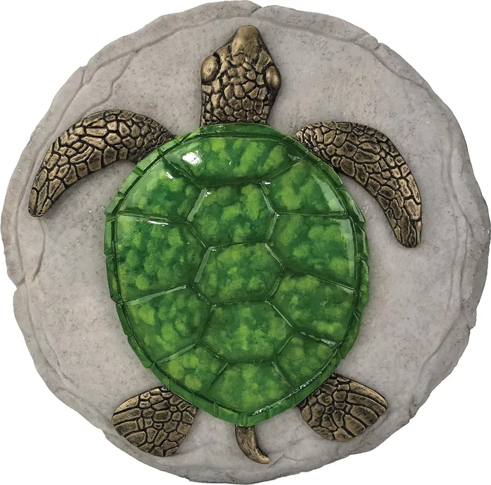 Spoontiques Turtle Handpainted Resin Stepping Stone SPOONTIQUES Rings