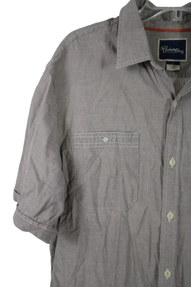 St Johns Bay Earrings St Johns Bay Tan Button Down Shirt L