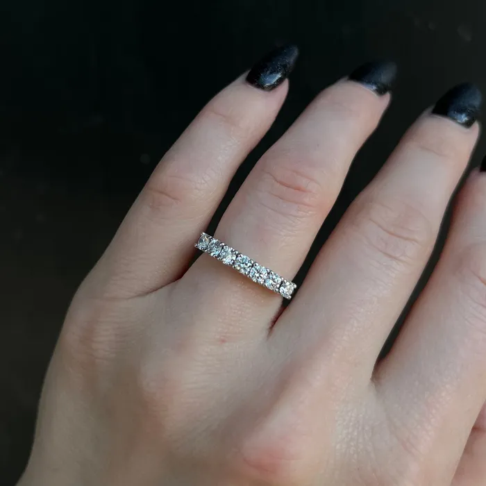 Stuller Rings 14K White Gold 075 CTW Diamond Band