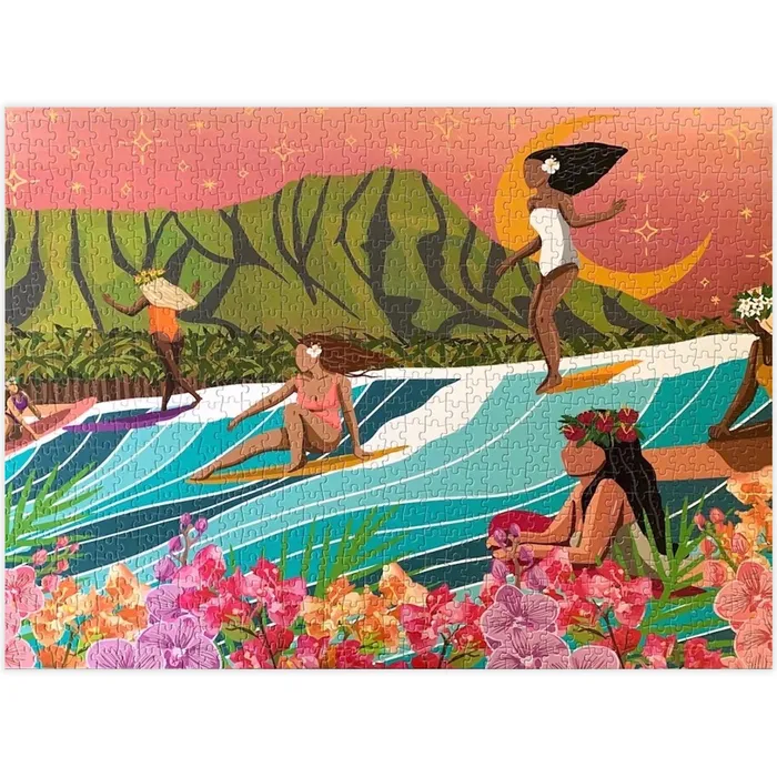 SURFSHACKPUZZLE Earrings Surf Shack Party Wave Puzzle 1000 Pieces