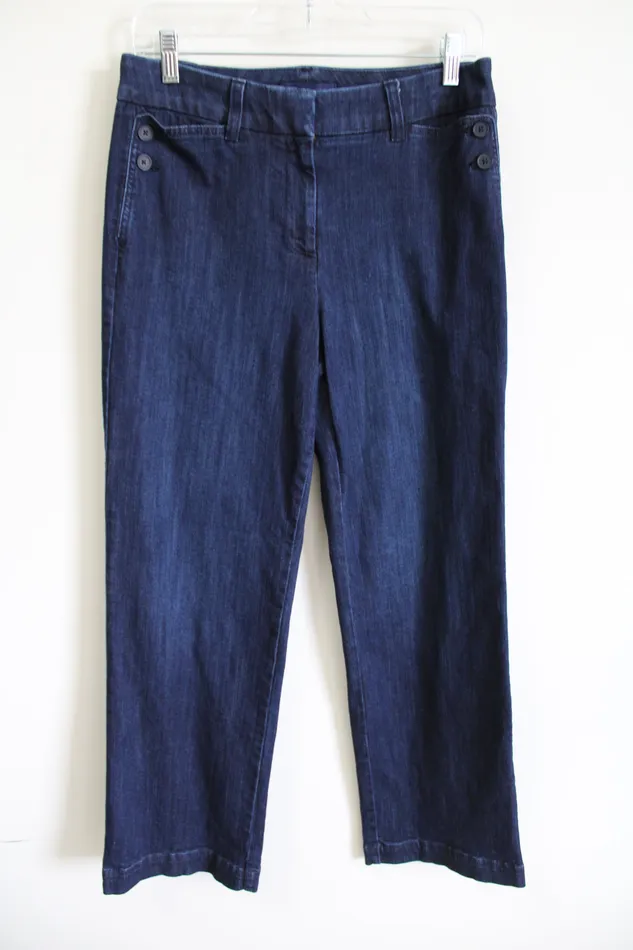 Talbots Earrings Talbots Front Button Detail Dark Wash Jeans 8 Petite