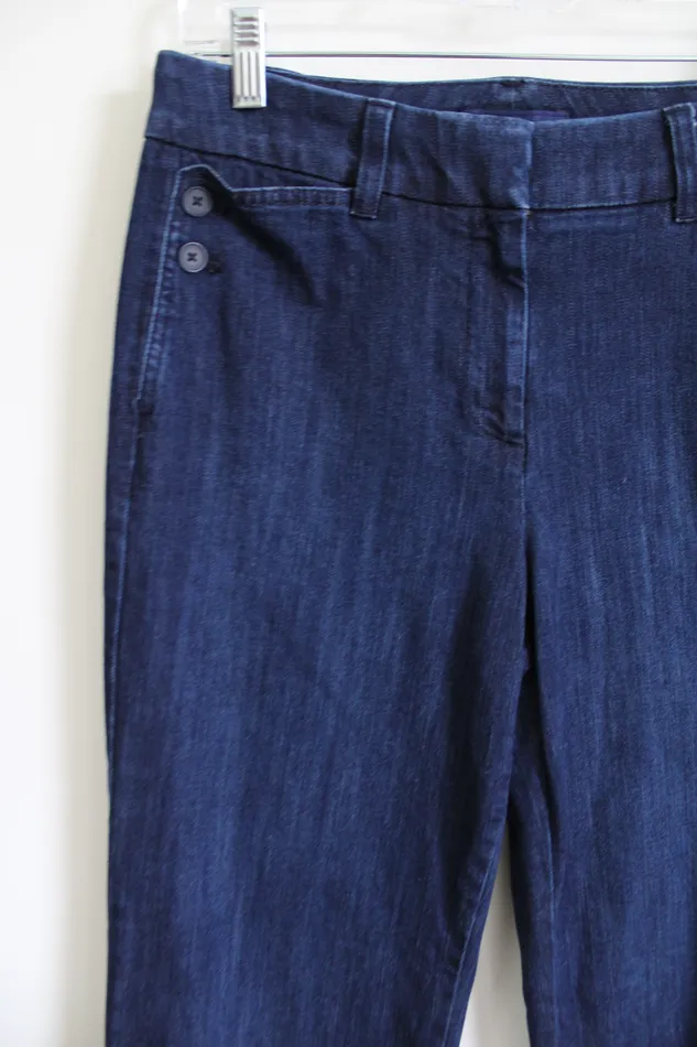 Talbots Earrings Talbots Front Button Detail Dark Wash Jeans 8 Petite