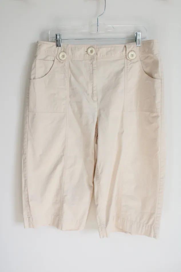 Talbots Earrings Talbots Stretch Pale Yellow Capri 18