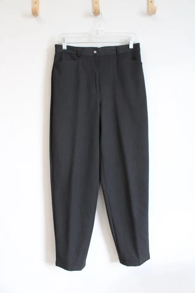 Talbots Earrings Talbots Vintage Dark Gray Stretch Trouser Pants 8