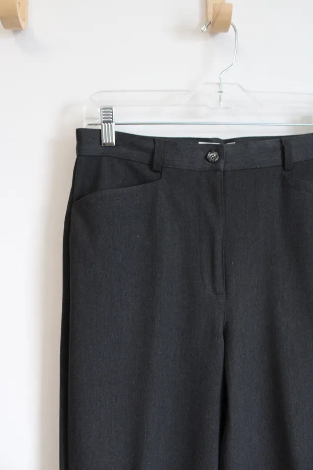 Talbots Earrings Talbots Vintage Dark Gray Stretch Trouser Pants 8