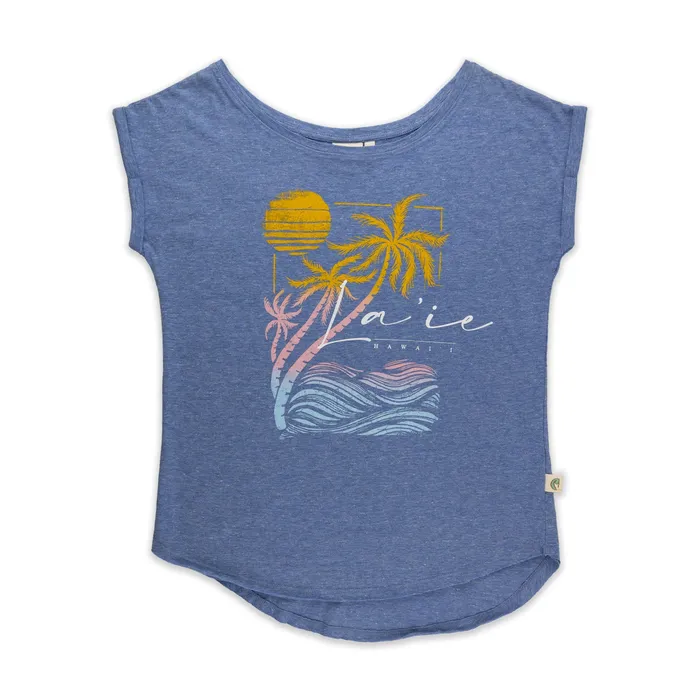 TANKSTREAM Necklaces Pacific Creations Laie Hawaii Palm Blend Ladies Tee Shirt Ocean Marle TANKSTREAM Necklaces Pacific Creations Laie Hawaii Palm Blend Ladies Tee Shirt Ocean Marle