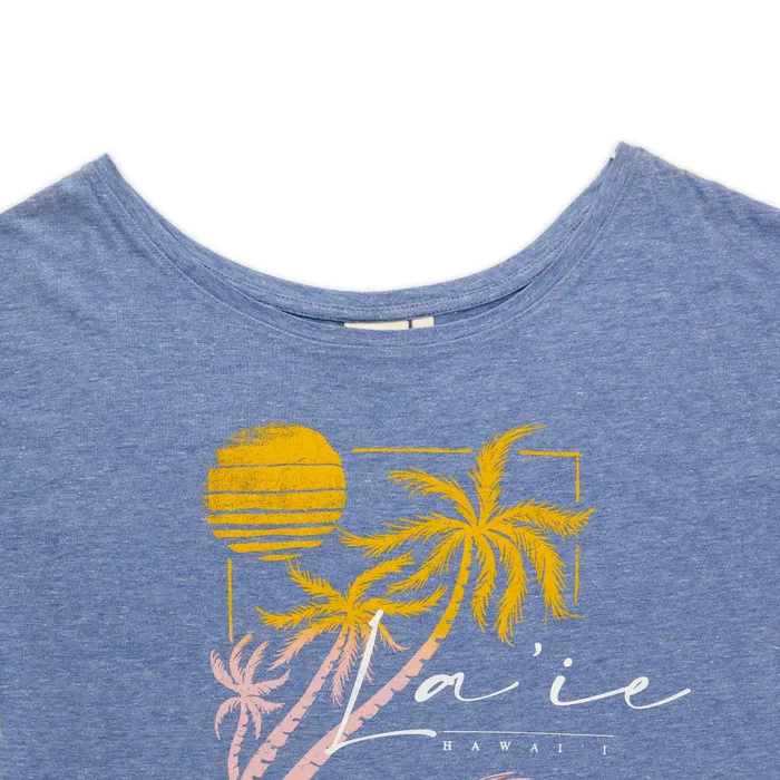TANKSTREAM Necklaces Pacific Creations Laie Hawaii Palm Blend Ladies Tee Shirt Ocean Marle