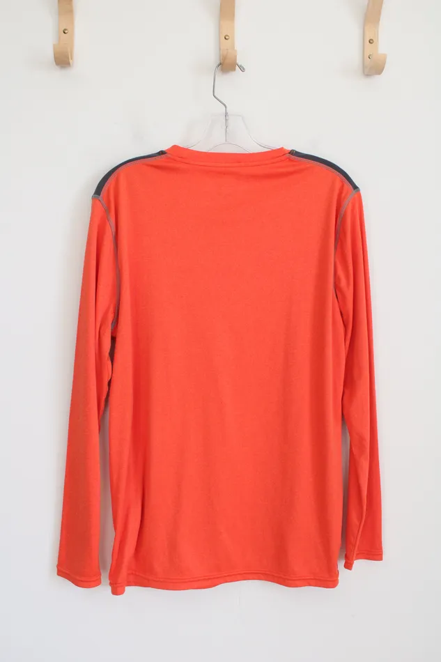 Tap Out Earrings Tap Out Orange Long Sleeved Athletic Shirt M
