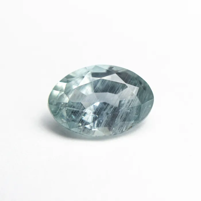 Teal Brilliant Sapphire 236ct Oval Misfit Gems Rings
