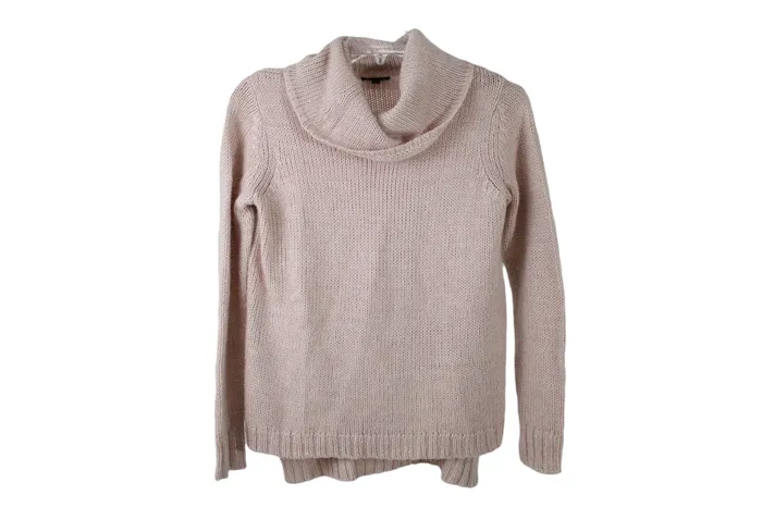 The Limited Pink Turtleneck Shimmer Sweater S The Limited Earrings