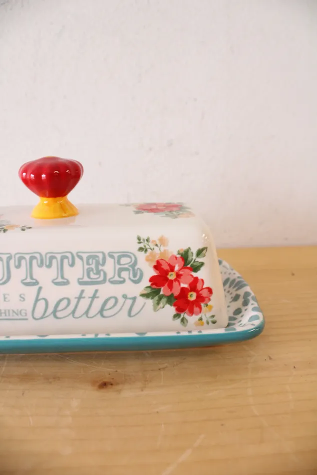 The Pioneer Woman Turquoise Floral Butter Dish The Pioneer Woman Rings The Pioneer Woman Turquoise Floral Butter Dish The Pioneer Woman Rings
