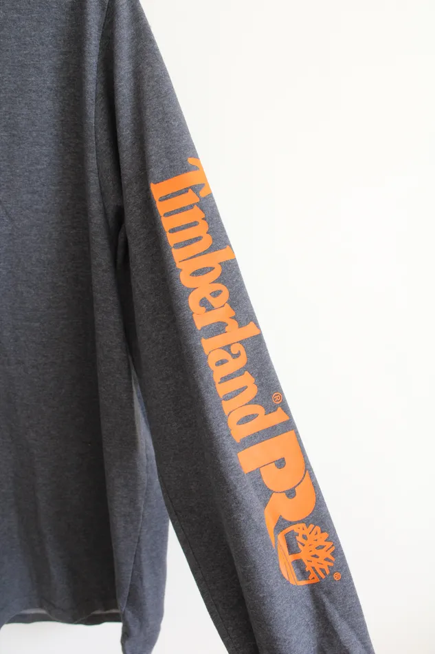 Timberland Original Fit Gray Long Sleeved Shirt XL Timberland Earrings