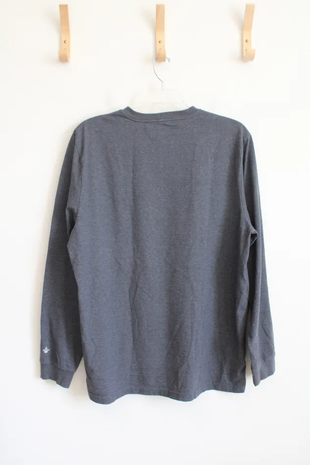 Timberland Original Fit Gray Long Sleeved Shirt XL Timberland Earrings
