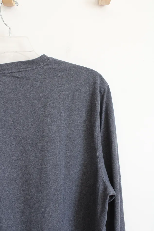 Timberland Original Fit Gray Long Sleeved Shirt XL Timberland Earrings