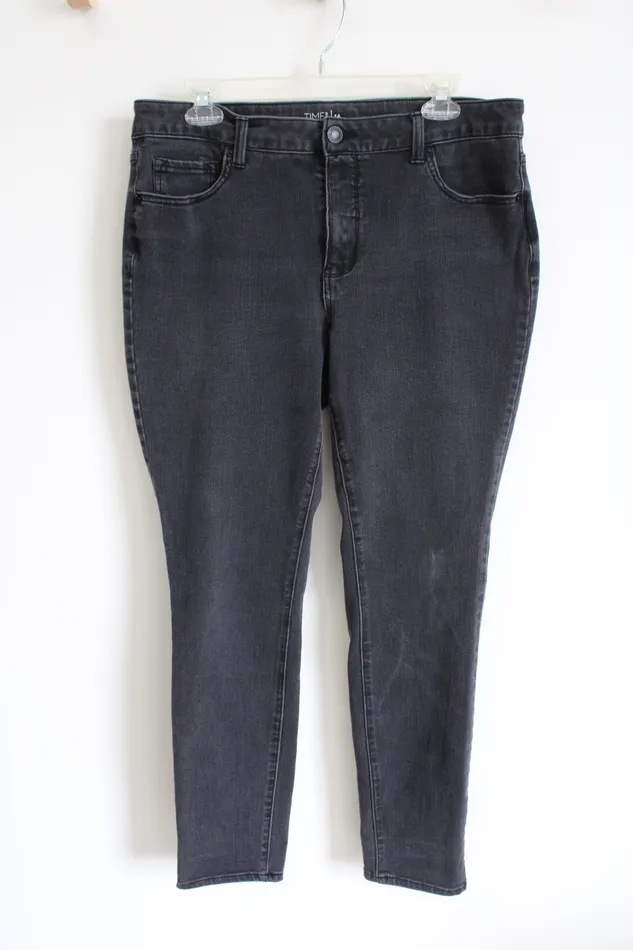 Time And Tru Necklaces Time And Tru High Rise Skinny Black Jeans 14