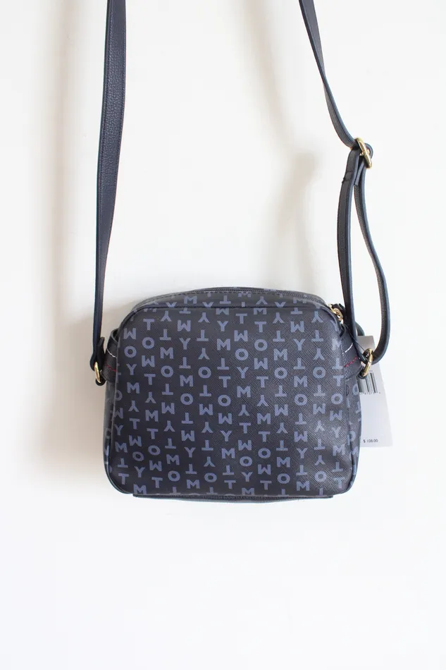 Tommy Hilfiger Rings NEW Tommy Hilfiger Blue Monogram Crossbody Bag