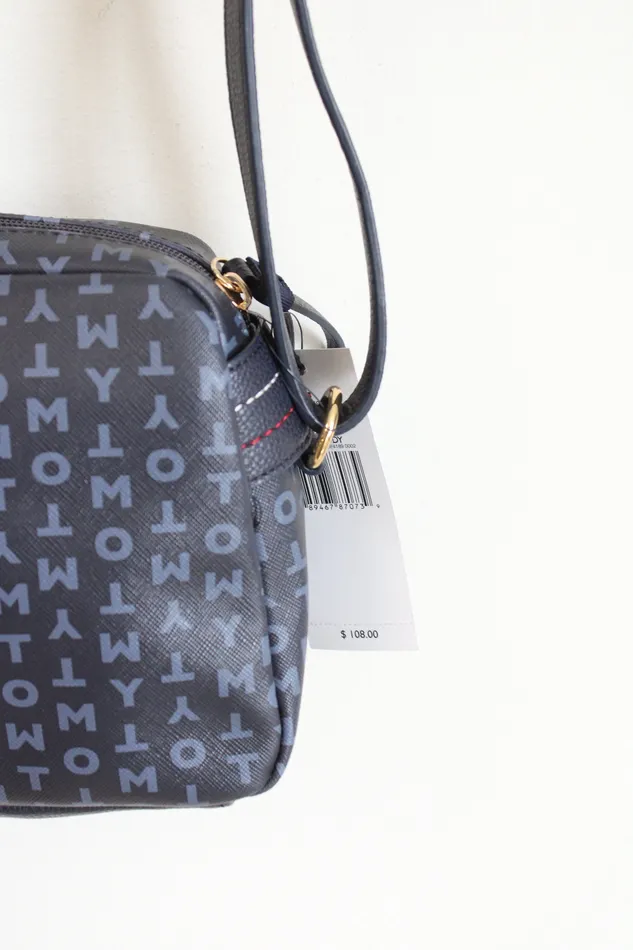 Tommy Hilfiger Rings NEW Tommy Hilfiger Blue Monogram Crossbody Bag