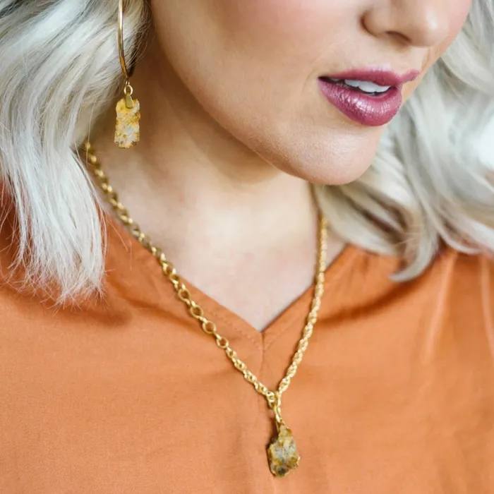 Twisted Silver Necklaces MIRROR Necklace