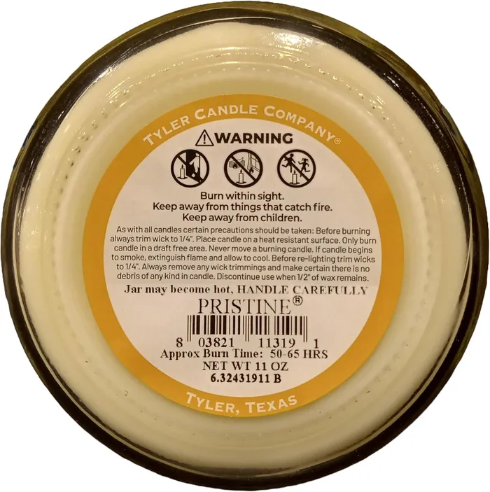 TYLER CANDLE COMPANY PRISTINE 11 OZ CANDLE TYLER CANDLE COMPANY Earrings