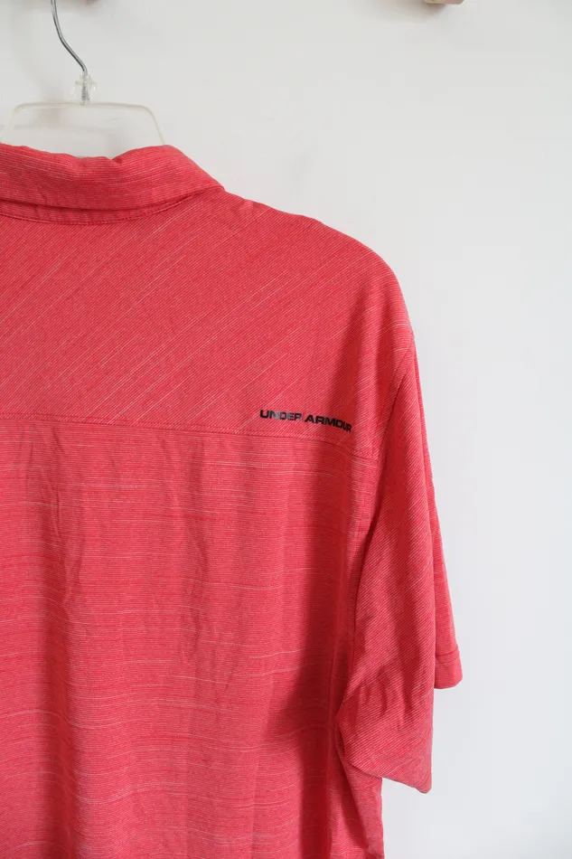 Under Armour Red Polo Shirt XL Under Armour Earrings