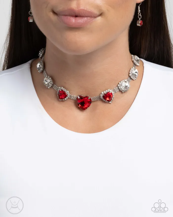 Valentines Vibe Red Paparazzi Accessories Earrings