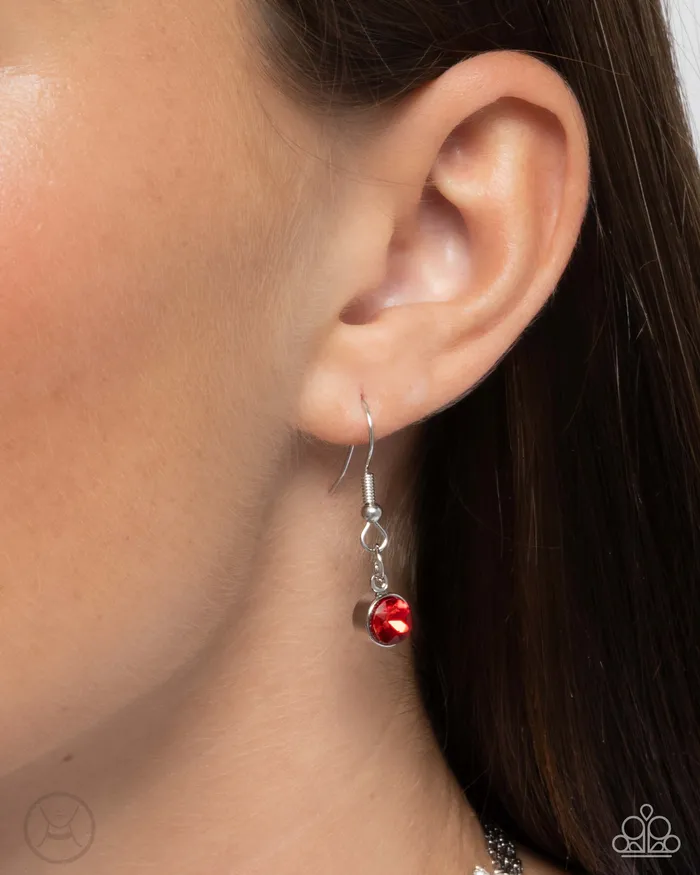 Valentines Vibe Red Paparazzi Accessories Earrings
