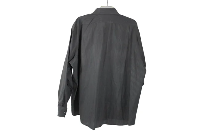 Van Heusen Van Heusen Regular Fit Gray Button Down Shirt 18 3435 Earrings