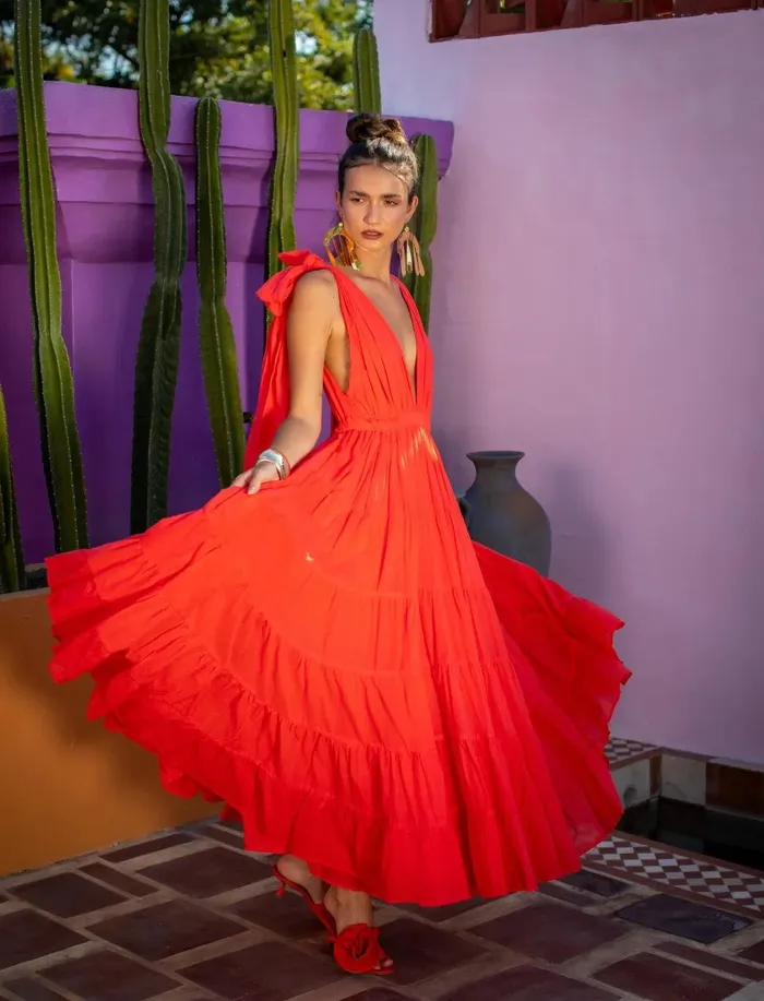 VEA MAXI DRESS Erika Pea Earrings