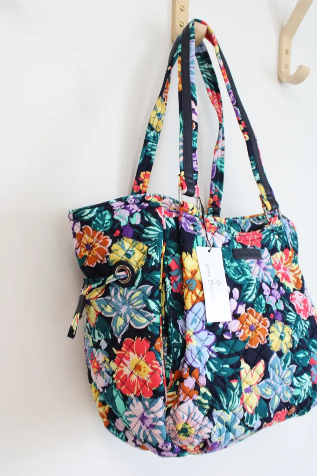 Vera Bradley Earrings NEW Vera Bradley Happy Blooms Glenna Satchel