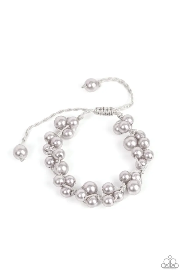 Vintage Versatility Silver Paparazzi Accessories Earrings