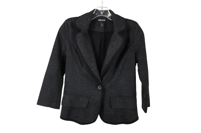 Wet Seal Earrings Wet Seal Gray Blazer S