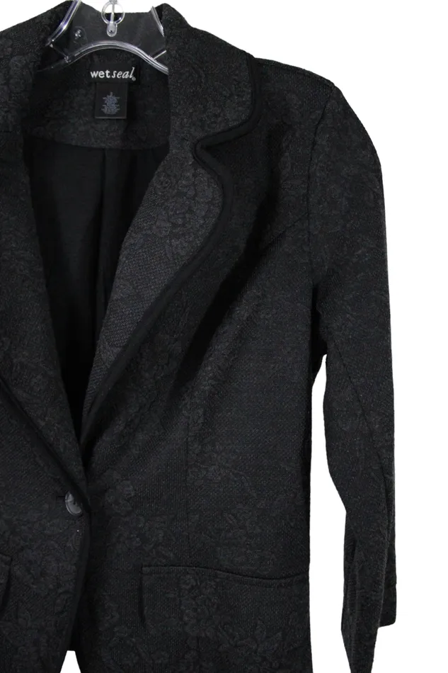 Wet Seal Earrings Wet Seal Gray Blazer S