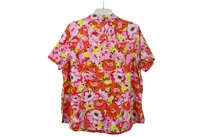 White Stag Floral Cotton Shirt 2X White Stag Rings