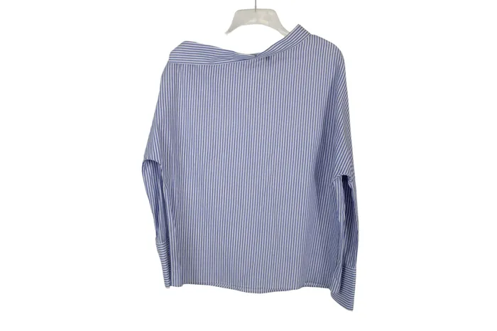 Who What Wear Blue Striped Top XS Who What Wear Rings